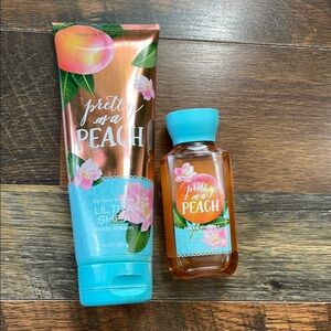 Bath & Body Works Pretty as a Peach Ultra Shea Body Cream and Shower Gel